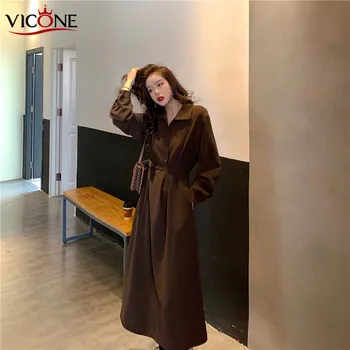 VICONESolid Rolled Long Sleeve Shirt Sundress Elegant Loose Maxi Long Dress Plus Size
VICONESolid Rolled Long Sleeve Shirt Sundress Elegant Loose Maxi Long Dress Plus Size