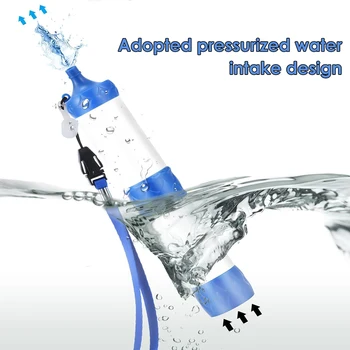 Portable Water Filter Straw Water Purifier Filtration System Bottom Thread Design for Emergency Camping Travelling
Portable Water Filter Straw Water Purifier Filtration System Bottom Thread Design for Emergency Camping Travelling