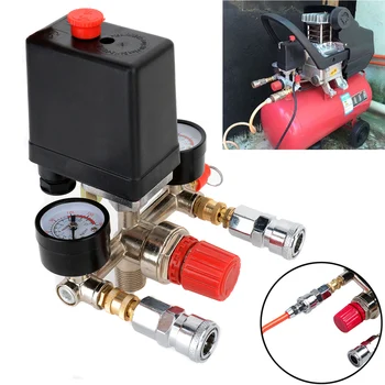 90-120PSI Single Hole Pressure Switch Bracket Pressure Gauge Safety Bama Valve Control Valve Regulator
90-120PSI Single Hole Pressure Switch Bracket Pressure Gauge Safety Bama Valve Control Valve Regulator