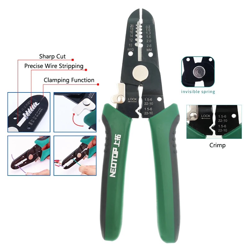 Wire Stripping And Twisting Tool Hot Selling 7" Multifunctional Cutting/Peeling/Clamping Cable Pliers Hand Tools Strpper
Wire Stripping And Twisting Tool Hot Selling 7" Multifunctional Cutting/Peeling/Clamping Cable Pliers Hand Tools Strpper