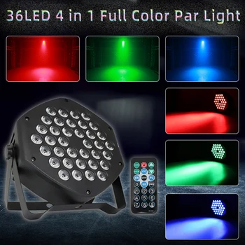 Rotating Disco Projection Stage Lamp for Small Paty KTV Stage Lighting 36LED 36W Remote Control Effect Par Lights
Rotating Disco Projection Stage Lamp for Small Paty KTV Stage Lighting 36LED 36W Remote Control Effect Par Lights