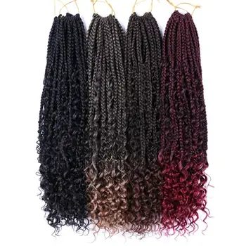 DAIRESS 22" Messy Crochet Box Braids With Curly Ends 12 Strands Synthetic Free Ends Box Braids Crochet Hair Extensions
DAIRESS 22" Messy Crochet Box Braids With Curly Ends 12 Strands Synthetic Free Ends Box Braids Crochet Hair Extensions