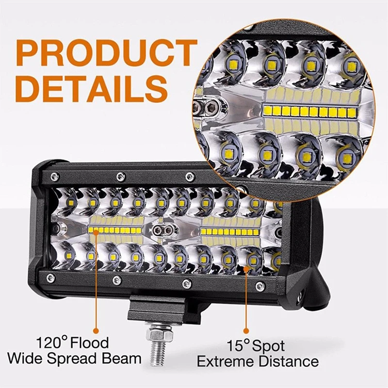 1pcs 7 Inch 120W 40LED Work Light Bar Flood Spot Beam Offroad SUV Driving Fog Light
1pcs 7 Inch 120W 40LED Work Light Bar Flood Spot Beam Offroad SUV Driving Fog Light