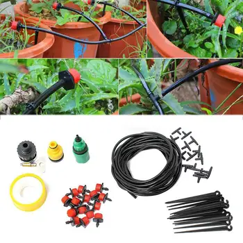 Drip Irrigation Kit Irrigation System Tubing Hose Automatic Saving Water System for Garden Lawn 
Drip Irrigation Kit Irrigation System Tubing Hose Automatic Saving Water System for Garden Lawn
