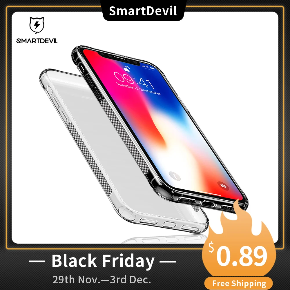 SmartDevil Transparent Silicone Cases for IPhone XS Max Clear TPU Phone Case for IPhone X XR XS Max Soft Protection Back Cover
SmartDevil Transparent Silicone Cases for IPhone XS Max Clear TPU Phone Case for IPhone X XR XS Max Soft Protection Back Cover
