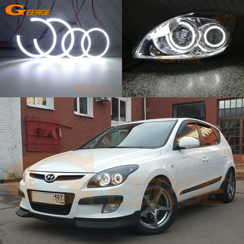 Для Hyundai i30 FD 2007 2008 2009 2010 2011 2012 ультра яркий SMD светодиодный ангельские глазки набор