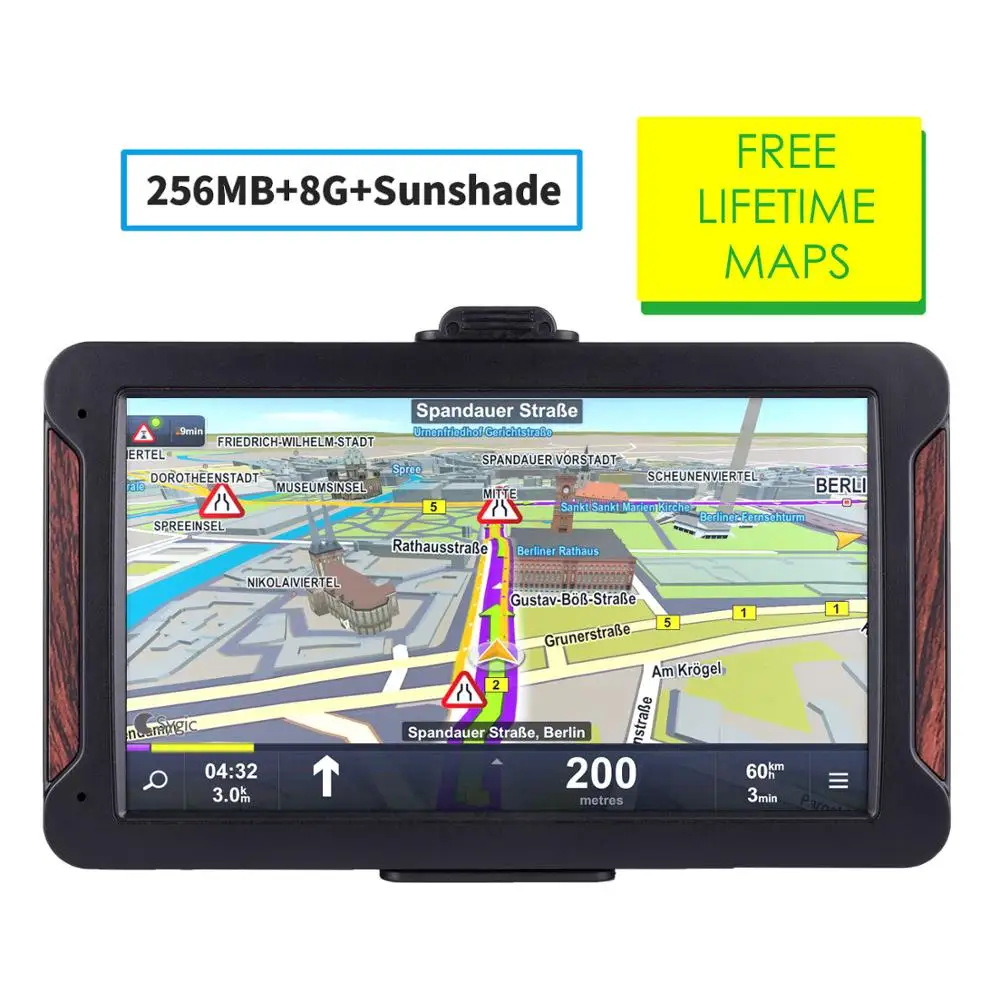 katarina 7 Inch Gps Navigator Portable Navigator 8GB+256MB+Sunshade Gps Navi Navigation Device Maps Truck Car Auto Touch Screen
katarina 7 Inch Gps Navigator Portable Navigator 8GB+256MB+Sunshade Gps Navi Navigation Device Maps Truck Car Auto Touch Screen