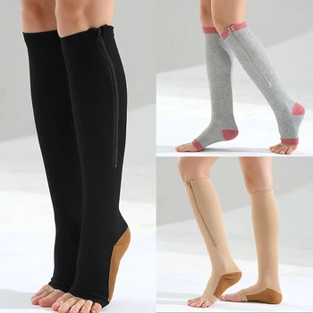 Prevent Varicose Shaping Stockings Sleeping Sport Zipper Open Toe Compression Socks Unisex Slimming Pressure Socks Stretch Socks
Prevent Varicose Shaping Stockings Sleeping Sport Zipper Open Toe Compression Socks Unisex Slimming Pressure Socks Stretch Socks