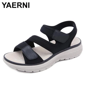 YAERNI Women Sandals MD Leather Soles Sport Leisure Comfortable Big Yards of Shoes
YAERNI Women Sandals MD Leather Soles Sport Leisure Comfortable Big Yards of Shoes