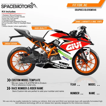 MotoSpace Customized Team Graphics Backgrounds Decals 3M Custom Stickers For KTM RC390 2014 2015 2016 2017 2018 2019 148 
MotoSpace Customized Team Graphics Backgrounds Decals 3M Custom Stickers For KTM RC390 2014 2015 2016 2017 2018 2019 148