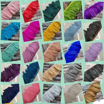 31 Color Wholesale 10Yards 15-20 cm/6-8 inch goose feathers cloth belt For Wedding/Dance recital/Party/Halloween/Home decor
31 Color Wholesale 10Yards 15-20 cm/6-8 inch goose feathers cloth belt For Wedding/Dance recital/Party/Halloween/Home decor