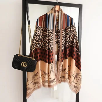 Ladies New Fashion Leopard Patchwork Viscose Shawl Scarf Autumn Winter Muffler Headband Foulard Sjaal Wrap Hijab Snood 180*90Cm
Ladies New Fashion Leopard Patchwork Viscose Shawl Scarf Autumn Winter Muffler Headband Foulard Sjaal Wrap Hijab Snood 180*90Cm