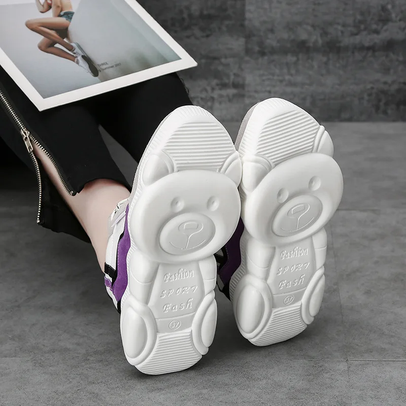 L71208 Online Celebrity Bear Shoes Women's Slanted Heel Dad Shoes Thick Bottomed Platform Heel Mixed Colors Small White Shoes St
L71208 Online Celebrity Bear Shoes Women's Slanted Heel Dad Shoes Thick Bottomed Platform Heel Mixed Colors Small White Shoes St