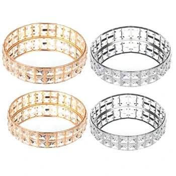 Mirrored Crystal Cosmetic Makeup Tray Jewelry Trinket Tray Organizer Home Deco f R9JC
Mirrored Crystal Cosmetic Makeup Tray Jewelry Trinket Tray Organizer Home Deco f R9JC