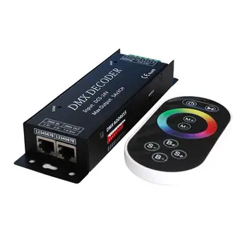 RF DC5-24V RGB DMX 512 Decoder DMX512 led controller 3* 5A With remote control Free shipping
RF DC5-24V RGB DMX 512 Decoder DMX512 led controller 3* 5A With remote control Free shipping