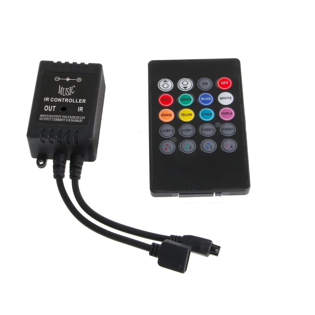 Music Sound Activated Controller For 12V DC RGB LED Light Strip 20 Key Remote 2019Drop ship
Music Sound Activated Controller For 12V DC RGB LED Light Strip 20 Key Remote 2019Drop ship