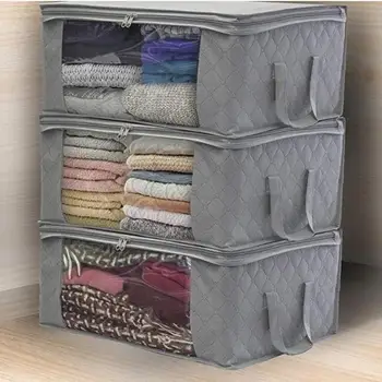 Folding Storage Box Quilt Storage Bag Non-Woven Storage Bags Portable Household Receive Dustproof Home Space Saver
Folding Storage Box Quilt Storage Bag Non-Woven Storage Bags Portable Household Receive Dustproof Home Space Saver