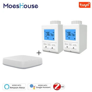 Zigbee Smart Thermostatic Radiator Valve Controller TRV Thermostat Tuya Temperature Voice Control Works with Alexa Google Home
Zigbee Smart Thermostatic Radiator Valve Controller TRV Thermostat Tuya Temperature Voice Control Works with Alexa Google Home