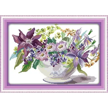 Joy Sunday Vase Counted Cross Stitch Kits 11&14CT DMC DIY Cross Stitch Embroidery Kits Needlework for Home Decor Handmade Gift
Joy Sunday Vase Counted Cross Stitch Kits 11&14CT DMC DIY Cross Stitch Embroidery Kits Needlework for Home Decor Handmade Gift