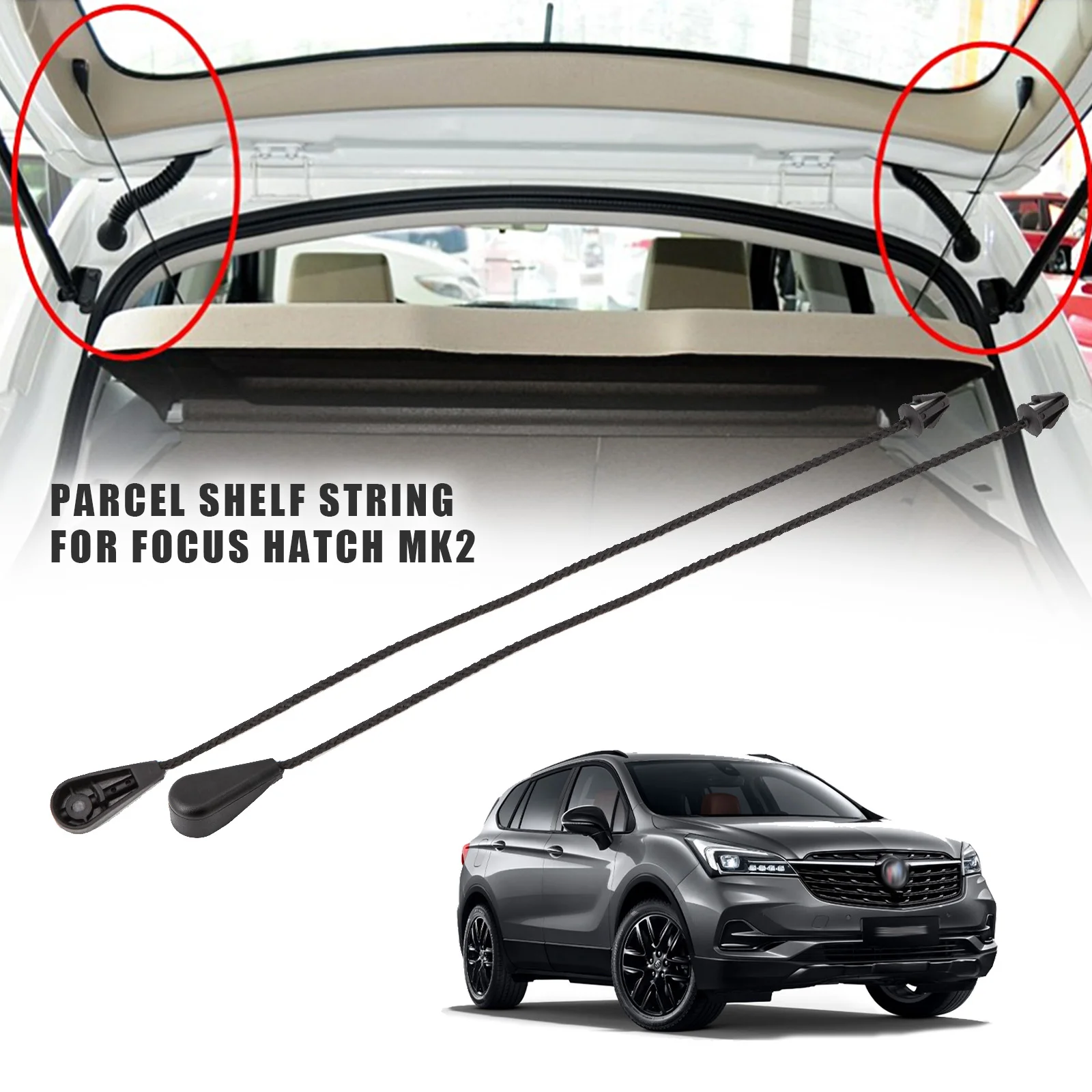 1 Pair Rear Inner Interior Tonneau Hatch Cover Lift String Strap For Ford Focus MK2 2004-2011 Car Parcel Shelf String Cord
1 Pair Rear Inner Interior Tonneau Hatch Cover Lift String Strap For Ford Focus MK2 2004-2011 Car Parcel Shelf String Cord