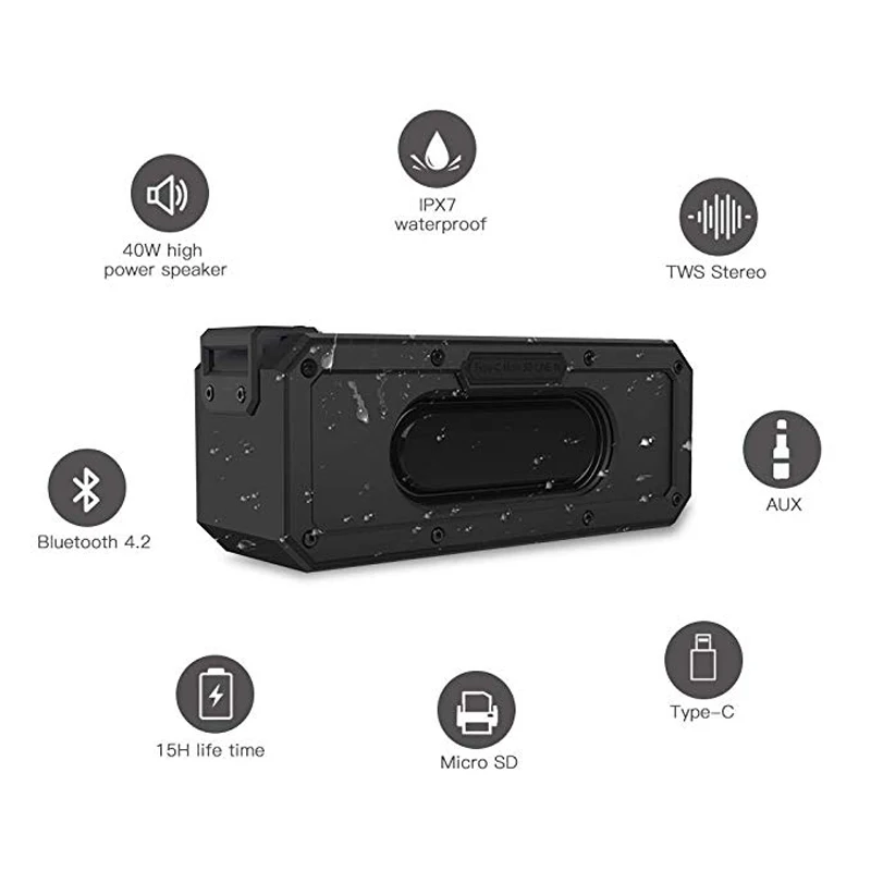 XDOBO X8 60W bluetooth speakers Portable subwoofer wireless IPX5 Waterproof TWS 15H playing Voice Assistant Extra bass system XDOBO X8 60W bluetooth speakers Portable subwoofer wireless IPX5 Waterproof TWS 15H playing Voice Assistant Extra bass system