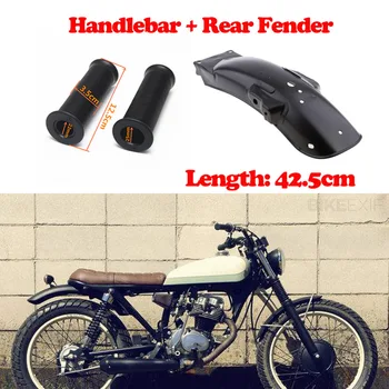 Black Handlebar + Wheel Splash Guard Mudguard Rear Fender Cover For CG 125 
Black Handlebar + Wheel Splash Guard Mudguard Rear Fender Cover For CG 125