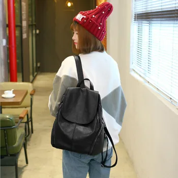Anti-theft backpacks women's new personality versatile leather sheepskin soft leather bag bag fashionable lady backpack
Anti-theft backpacks women's new personality versatile leather sheepskin soft leather bag bag fashionable lady backpack