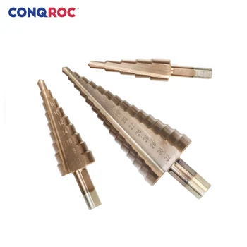 3 Pieces 4~12mm 4~20mm 4~32mm HSS Step Drill Bits Set Bronze Colour Triangle Shank Straight Groove Pagoda Drill Bits Kit 
3 Pieces 4~12mm 4~20mm 4~32mm HSS Step Drill Bits Set Bronze Colour Triangle Shank Straight Groove Pagoda Drill Bits Kit