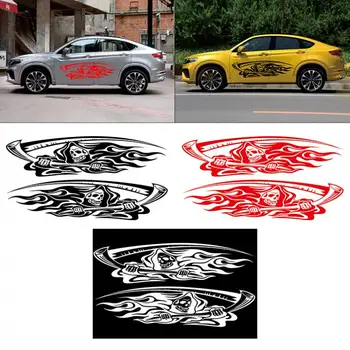 2pcs/pair 180 x 45CM PVC Car Stickers and Decals Skull Death Animation Pattern Creative Refit Car Racing Side Body Sticker
2pcs/pair 180 x 45CM PVC Car Stickers and Decals Skull Death Animation Pattern Creative Refit Car Racing Side Body Sticker