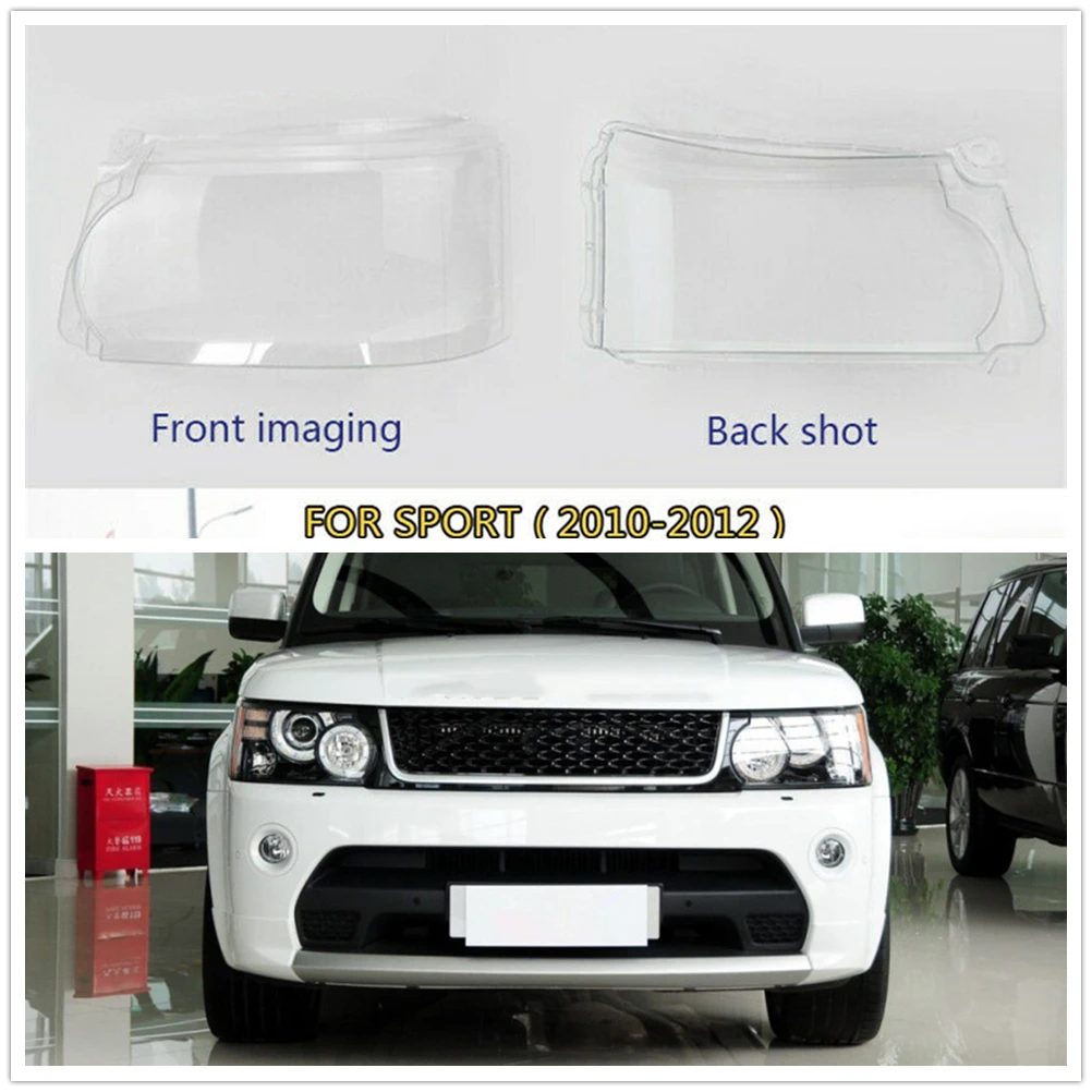 

For Land Rover Range Rover Sport 2010 2011 2012 2013 Clear Headlight Lens Cover Lampshade Shell Headlamp Head Lamp Light Caps