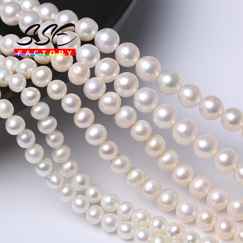 Top Quality Natural Ffreshwater Cultured Pearl Beads Nearly Round Shape Loose Beads For Jewelry Making DIY Bracelet Necklace 15"
Top Quality Natural Ffreshwater Cultured Pearl Beads Nearly Round Shape Loose Beads For Jewelry Making DIY Bracelet Necklace 15"
