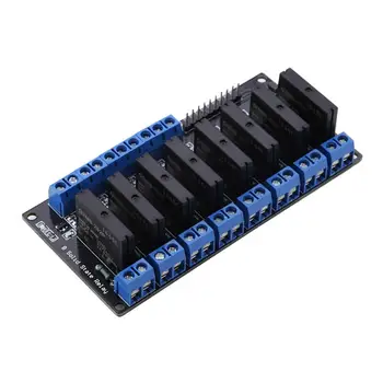 5V 8 Channels SSR Low Level Trigger Solid State Relay Module DC to AC with Fuse for Arduino DIY Kit
5V 8 Channels SSR Low Level Trigger Solid State Relay Module DC to AC with Fuse for Arduino DIY Kit
