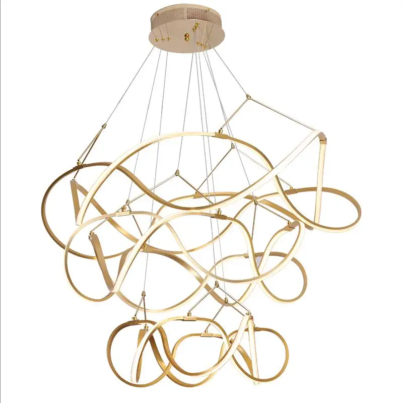 Creative Twisted Ring Chandeliers for Dining Room Kitchen Bar D80/120cm LED Gold Circle Retro Luminaries Suspend Light Fixtures
Creative Twisted Ring Chandeliers for Dining Room Kitchen Bar D80/120cm LED Gold Circle Retro Luminaries Suspend Light Fixtures