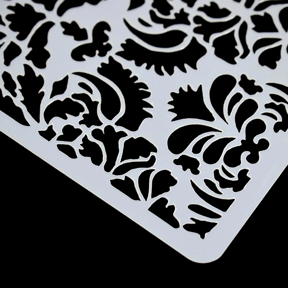 Flower Lace Border Decoration Cake Stencil flower-lace-border-decoration-cake-stencil