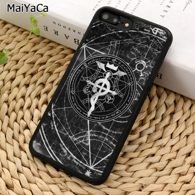 Цельнометаллический чехол MaiYaCa для телефона с алхимиком iPhone X XR XS 11 12 Pro MAX 5 6 7 8 Plus