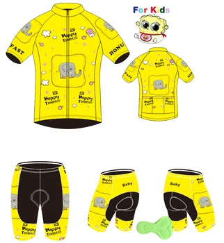 2020 Summer Kids Cartoon yellow baby elephant children's sleeved Cycling jersey Riding Suit Children kids Cycling wear ciclismo
2020 Summer Kids Cartoon yellow baby elephant children's sleeved Cycling jersey Riding Suit Children kids Cycling wear ciclismo