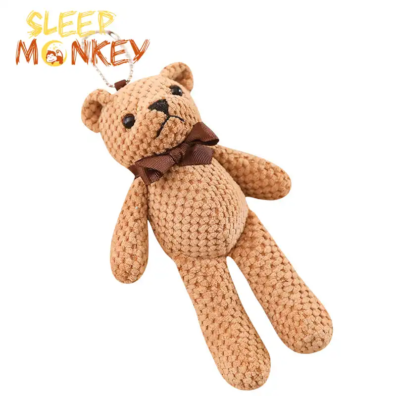 18cm mini teddy bear stuffed plush toys cute teddy bears key