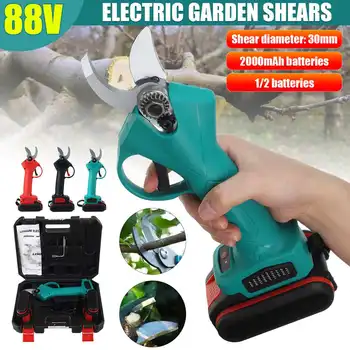 88V Rechargeable Wireless Electric Pruner Pruning Shear 30mm Efficient Fruit Tree Bonsai Pruning Branches Cutter with 2x Battery
88V Rechargeable Wireless Electric Pruner Pruning Shear 30mm Efficient Fruit Tree Bonsai Pruning Branches Cutter with 2x Battery