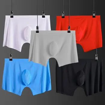 4pcs/lot Men Underwear Boxer Shorts Mens Ice silk Seamless U Convex Soft Sexy Kilot Male Men's Underpants Cueca Boxer Homme
4pcs/lot Men Underwear Boxer Shorts Mens Ice silk Seamless U Convex Soft Sexy Kilot Male Men's Underpants Cueca Boxer Homme