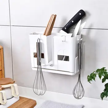 OUNONA Wall-mounted Chopsticks Storage Rack Kitchen Utensil Drain Holder Multifunctional Cooking Tool Container Organizer Rack
OUNONA Wall-mounted Chopsticks Storage Rack Kitchen Utensil Drain Holder Multifunctional Cooking Tool Container Organizer Rack