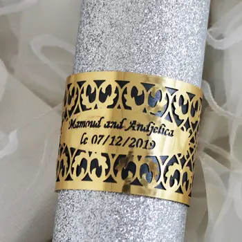 100pcs/lot Metal paper Napkin Ring Napkin Holder Custom word for Wedding Party Banquet Dinner Decoration Crafts Table Decoration
100pcs/lot Metal paper Napkin Ring Napkin Holder Custom word for Wedding Party Banquet Dinner Decoration Crafts Table Decoration