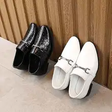 Boys England Fashion Leather Shoes Pointed Toe Formal Dress Shoes Party Wedding Dance Students Single Shoes Black White Flats
Boys England Fashion Leather Shoes Pointed Toe Formal Dress Shoes Party Wedding Dance Students Single Shoes Black White Flats