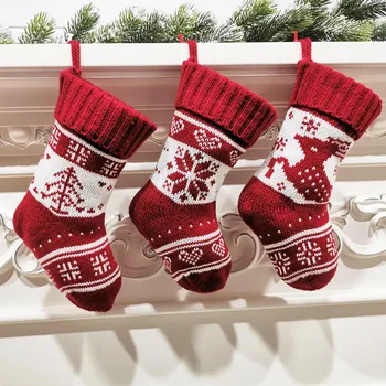 2020 Christmas Decorations Christmas Tree Deer Knitted for Children Adult Gift Christmas Sock Gift Bag Red White
2020 Christmas Decorations Christmas Tree Deer Knitted for Children Adult Gift Christmas Sock Gift Bag Red White