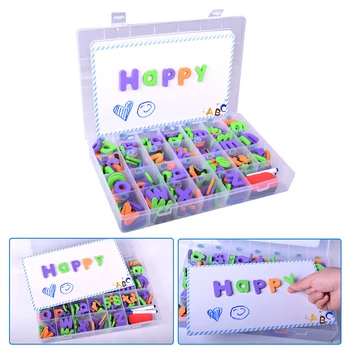 Kids Magnetic Letters Kit Toy With Double-Side Magnet Board EVA Alphabet Letters for Kids Spelling and Learning Education Toys 
Kids Magnetic Letters Kit Toy With Double-Side Magnet Board EVA Alphabet Letters for Kids Spelling and Learning Education Toys