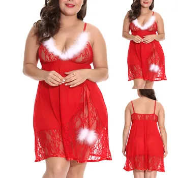 Women Nightdress Christmas Nightgowns Lingerie Sleeveless Underwear Lace Suspender sleeping dress Nachtkleding Vrouwen Camisola
Women Nightdress Christmas Nightgowns Lingerie Sleeveless Underwear Lace Suspender sleeping dress Nachtkleding Vrouwen Camisola