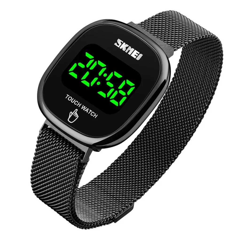 Luxury Simple LED Watches Women Fashion Touch Screen SKMEI Brand Stainless Steel Mesh Digital Men Wristwatches montre homme
Luxury Simple LED Watches Women Fashion Touch Screen SKMEI Brand Stainless Steel Mesh Digital Men Wristwatches montre homme