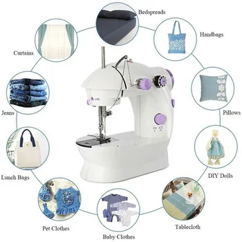 Mini Electric Desktop Sewing Machines Portable Household Sewing Machine High Low Speeds Mini Sewing Machine DIY Apparel Sewing
Mini Electric Desktop Sewing Machines Portable Household Sewing Machine High Low Speeds Mini Sewing Machine DIY Apparel Sewing