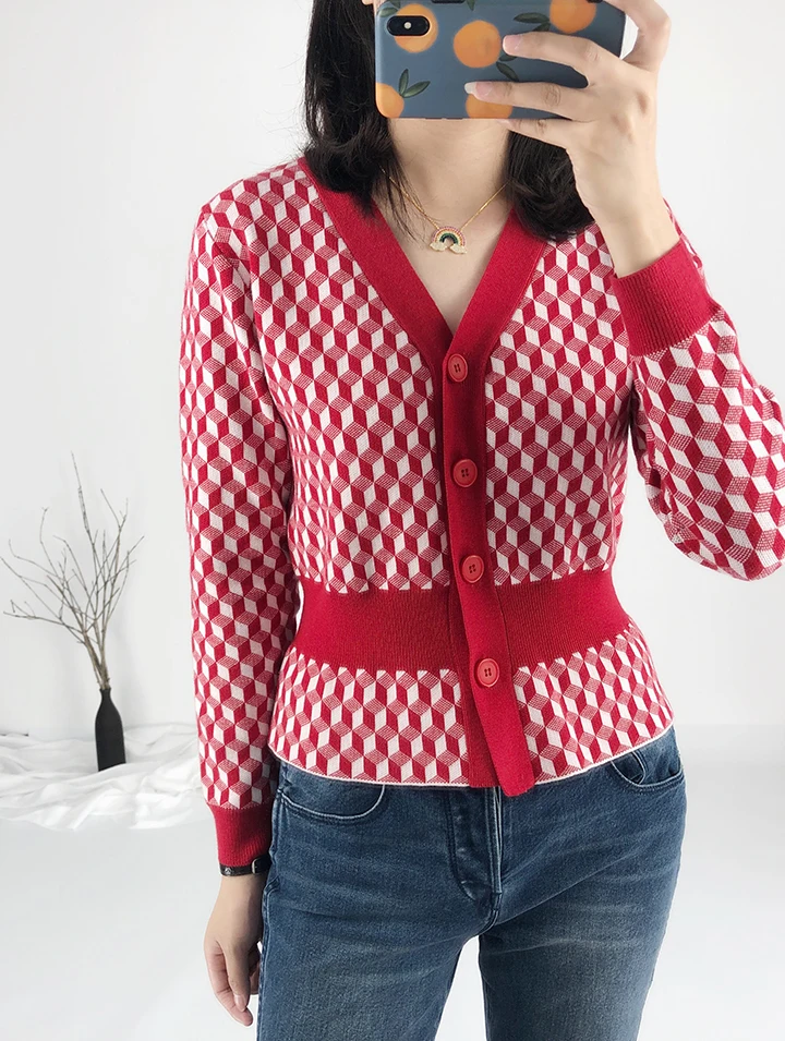 Red Cardigan Sweaters 2019 Fall Spring Women Sweater Coat Elastic Waist V Neck Argyle Tunic Slim Red Knit Cardigan Casual Jumper
Red Cardigan Sweaters 2019 Fall Spring Women Sweater Coat Elastic Waist V Neck Argyle Tunic Slim Red Knit Cardigan Casual Jumper