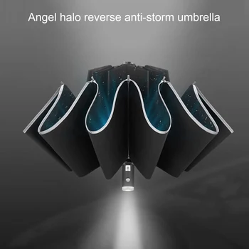 Folding Umbrellas Automatic Folding Umbrella Reverse Umbrella LED Umbrella Folding Anti-wind Reflective Man Reflective Umbrella
Folding Umbrellas Automatic Folding Umbrella Reverse Umbrella LED Umbrella Folding Anti-wind Reflective Man Reflective Umbrella