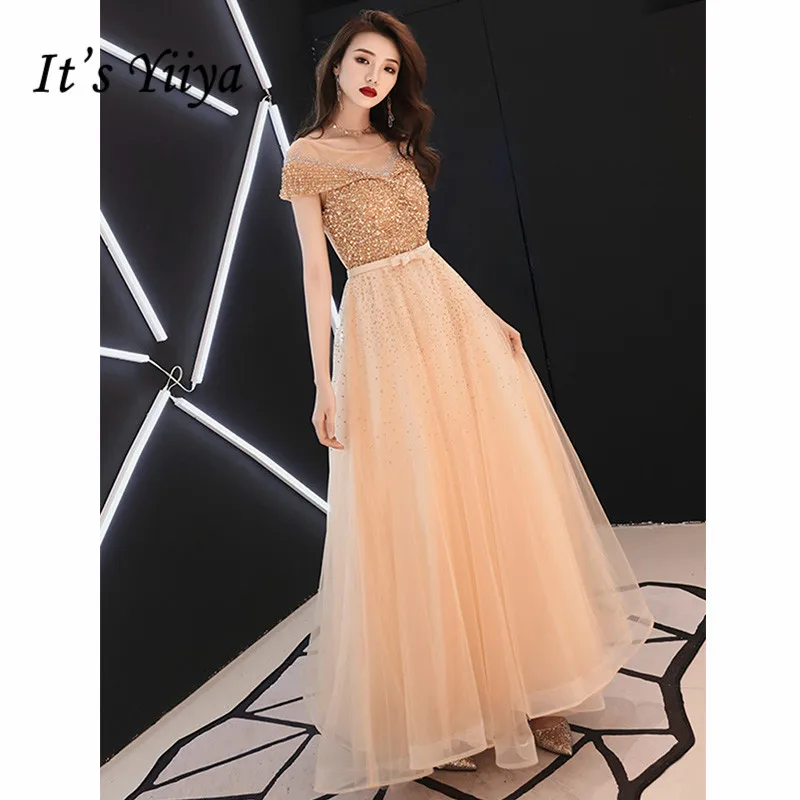 It's Yiiya Evening Dress 2019 Short Sleeve O-Neck Lace Up Party Long Dresses Sequins Elegant Robe de Soiree Plus Szie E1061
It's Yiiya Evening Dress 2019 Short Sleeve O-Neck Lace Up Party Long Dresses Sequins Elegant Robe de Soiree Plus Szie E1061